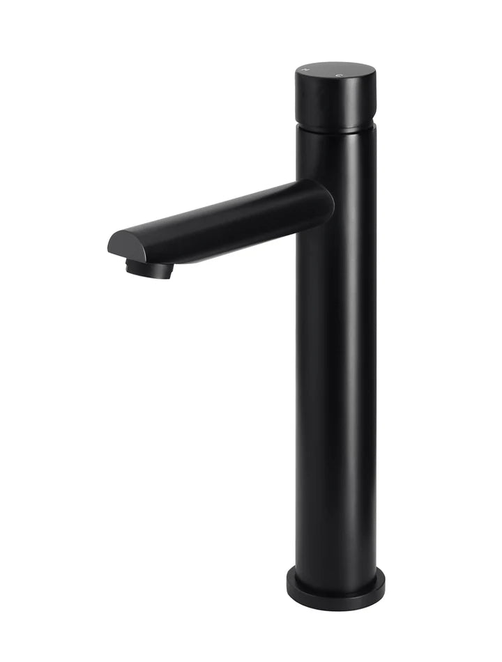 Round Tall Basin Mixer - Pinless Handle