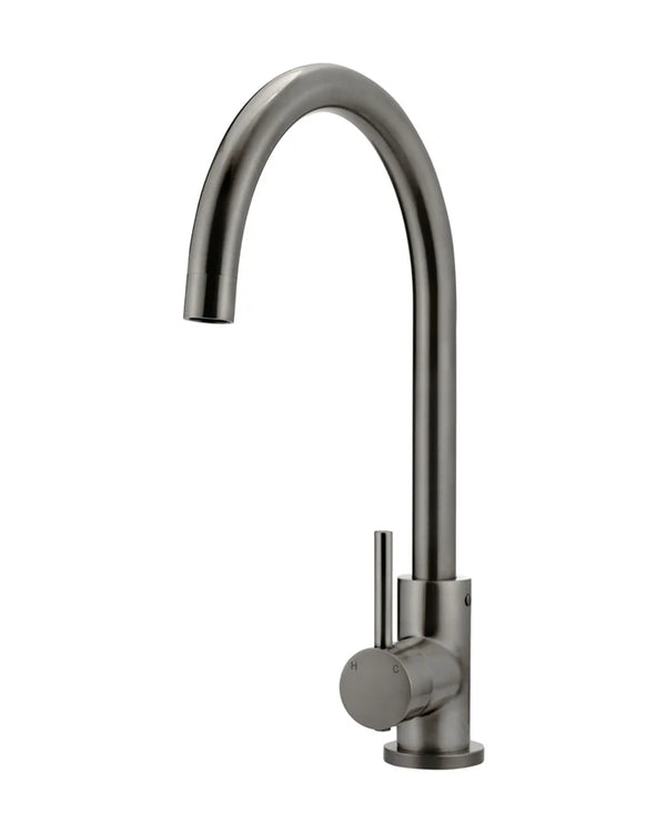 Round Gooseneck Kitchen Mixer Tap