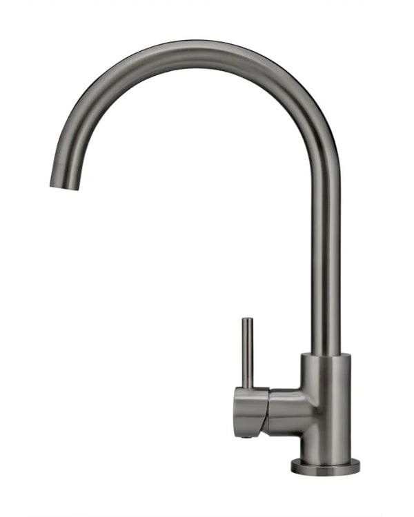 Round Gooseneck Kitchen Mixer Tap