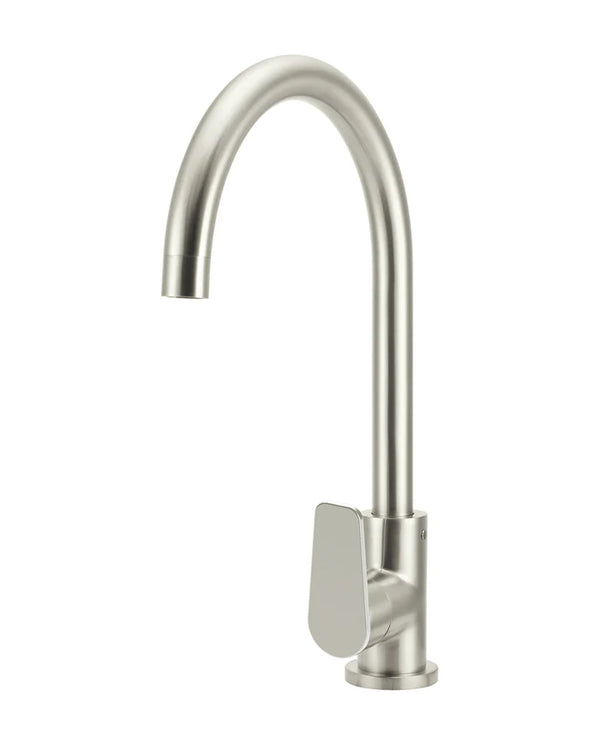 Round Kitchen Mixer Tap - Paddle Handle