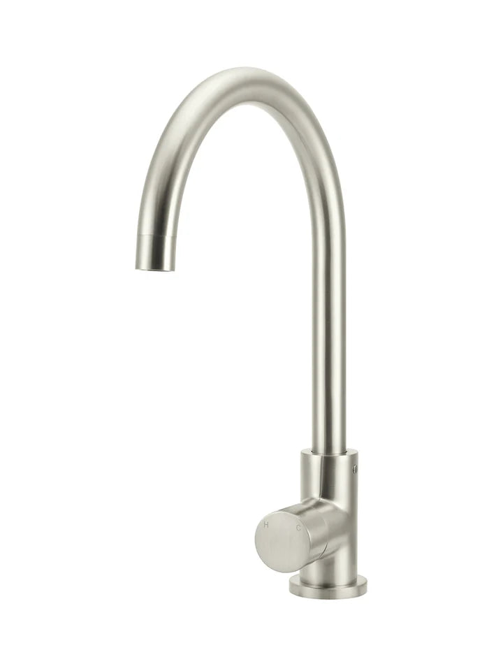 Round Kitchen Mixer Tap - Pinless Handle