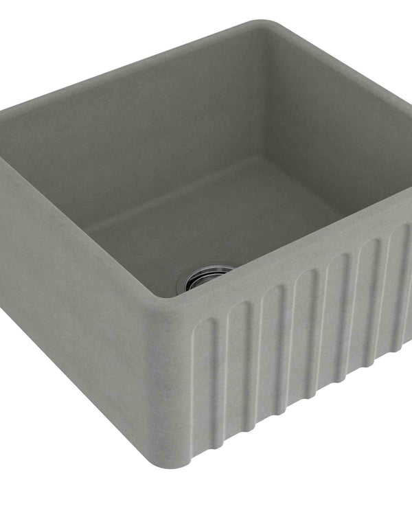 Novi 50x46 Fireclay Butler Sink - Concrete Look