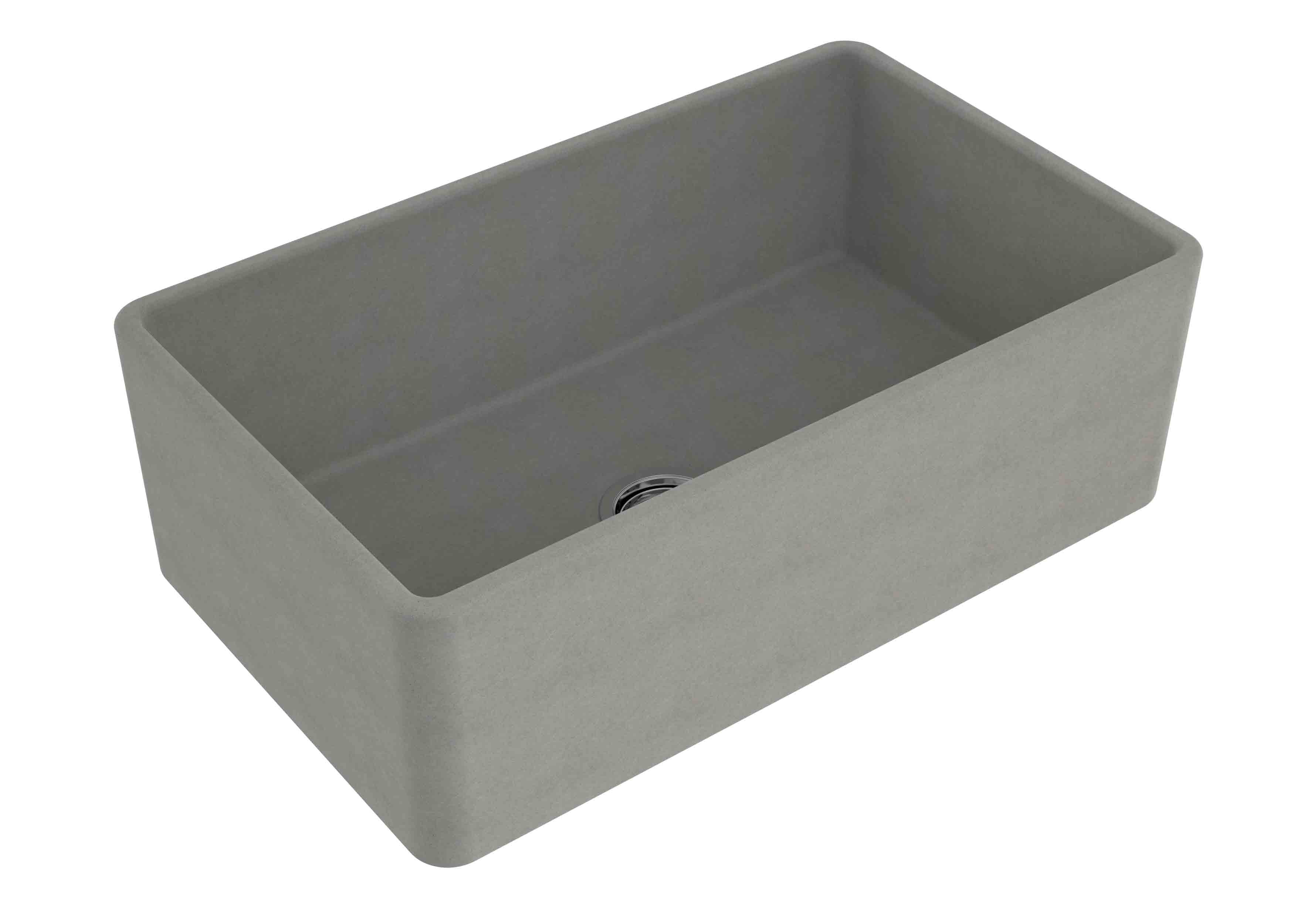 Novi 75x46 Fireclay Butler Sink - Concrete Look