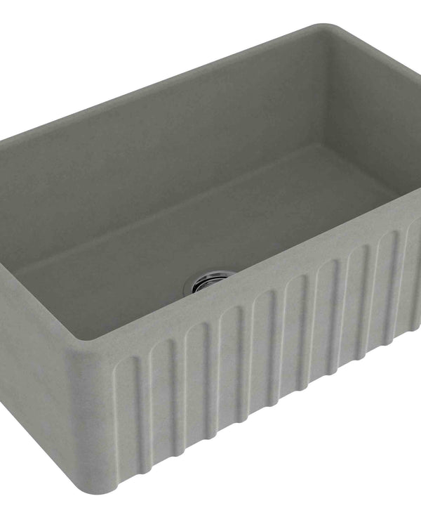 KIT - Novi 75x46 Fireclay Butler Sink (Overflow) – Concrete