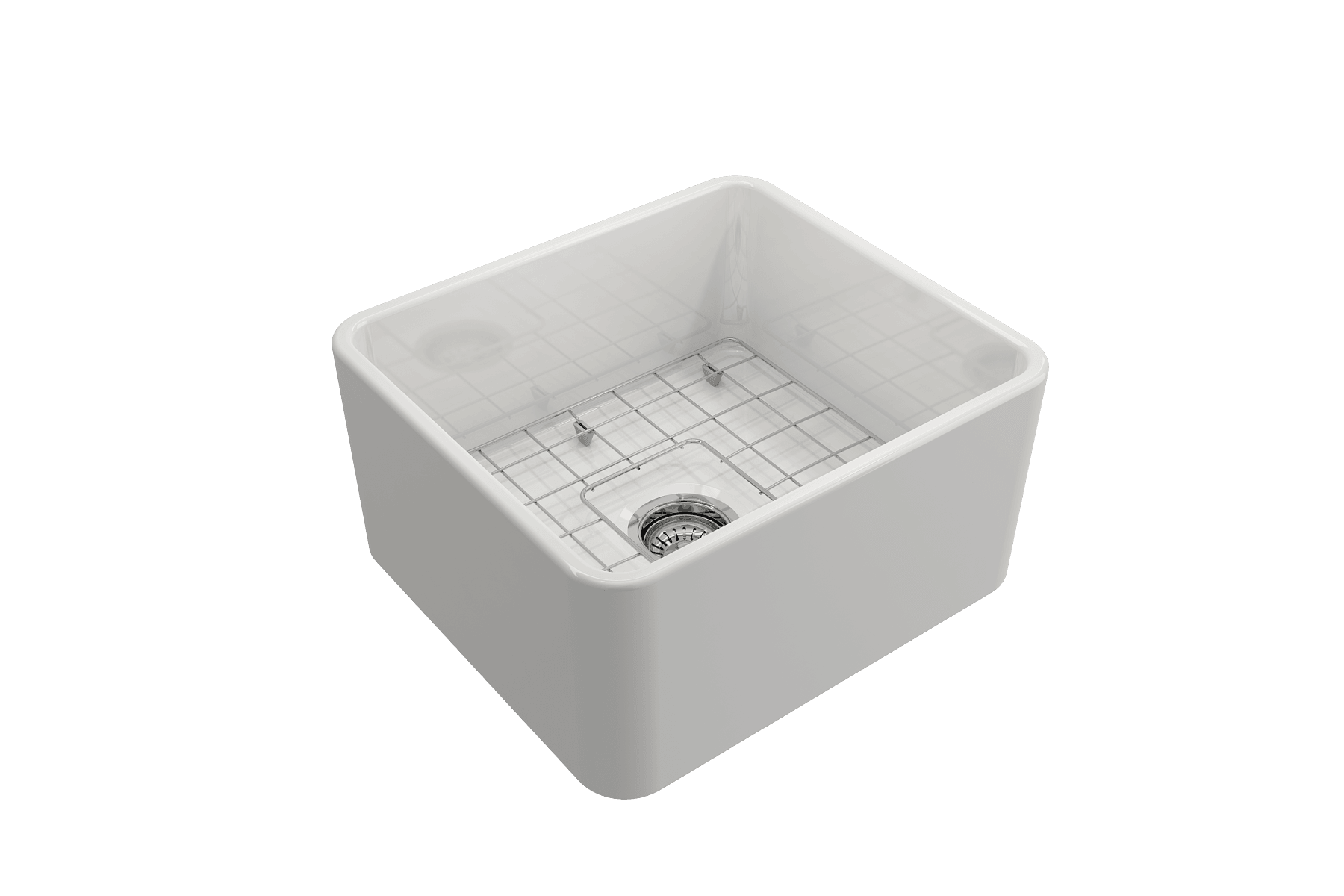 KIT - Novi 50x46 Fireclay Butler Sink (Overflow) – Gloss White