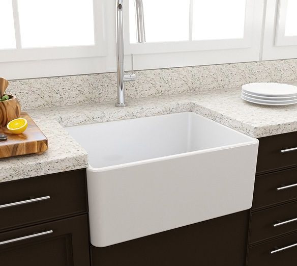KIT - Novi 60x46 Fireclay Butler Sink (Overflow) – Gloss White