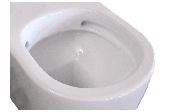 Narva Rimless Floor Pan with thin seat, Inwall Cistern & Brushed Stainless Steel Button