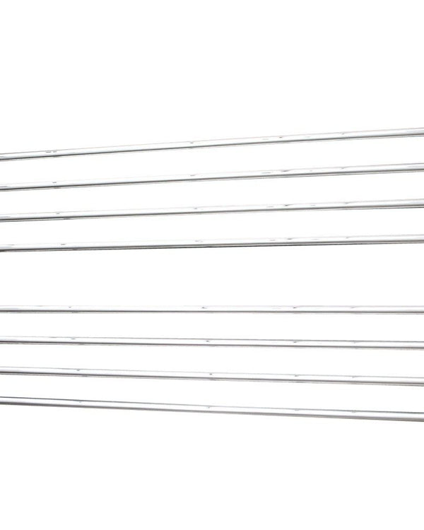 Polished 1300 x 750mm Rnd Heated Towel Rail LEFT