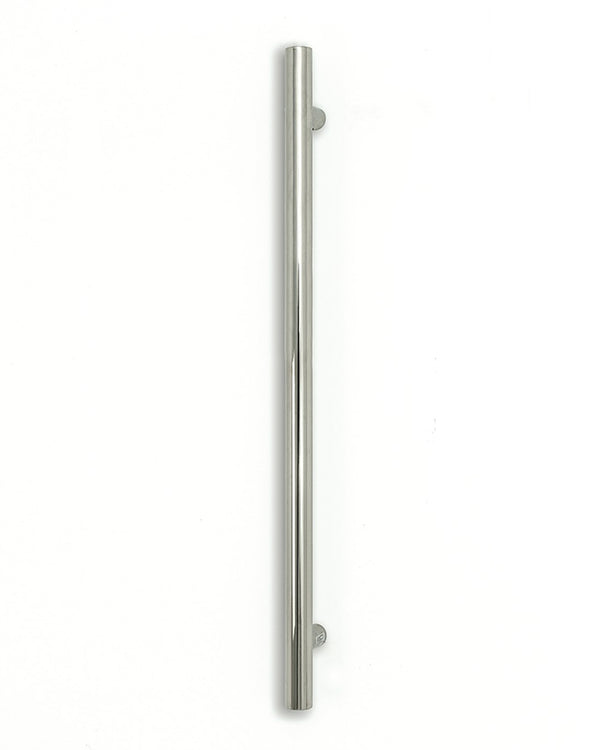 Vertical Single Heated Towel Bar 40mm X 950mm Polished SS