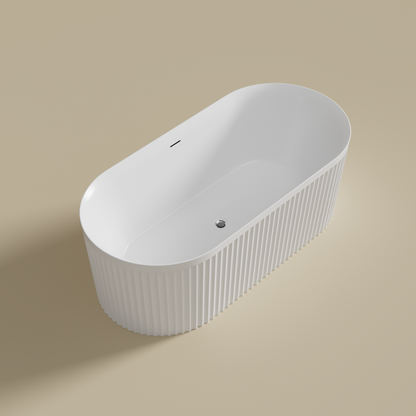 Florence Fluted standing bathtub With Overflow LK-FR1500/1700