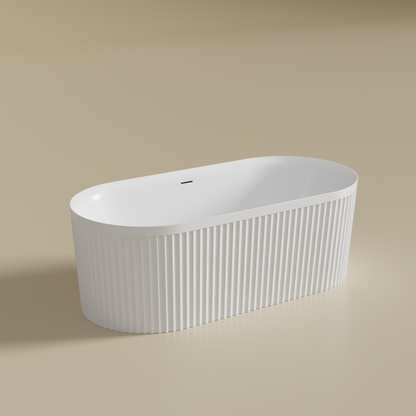 Florence Fluted standing bathtub With Overflow LK-FR1500/1700