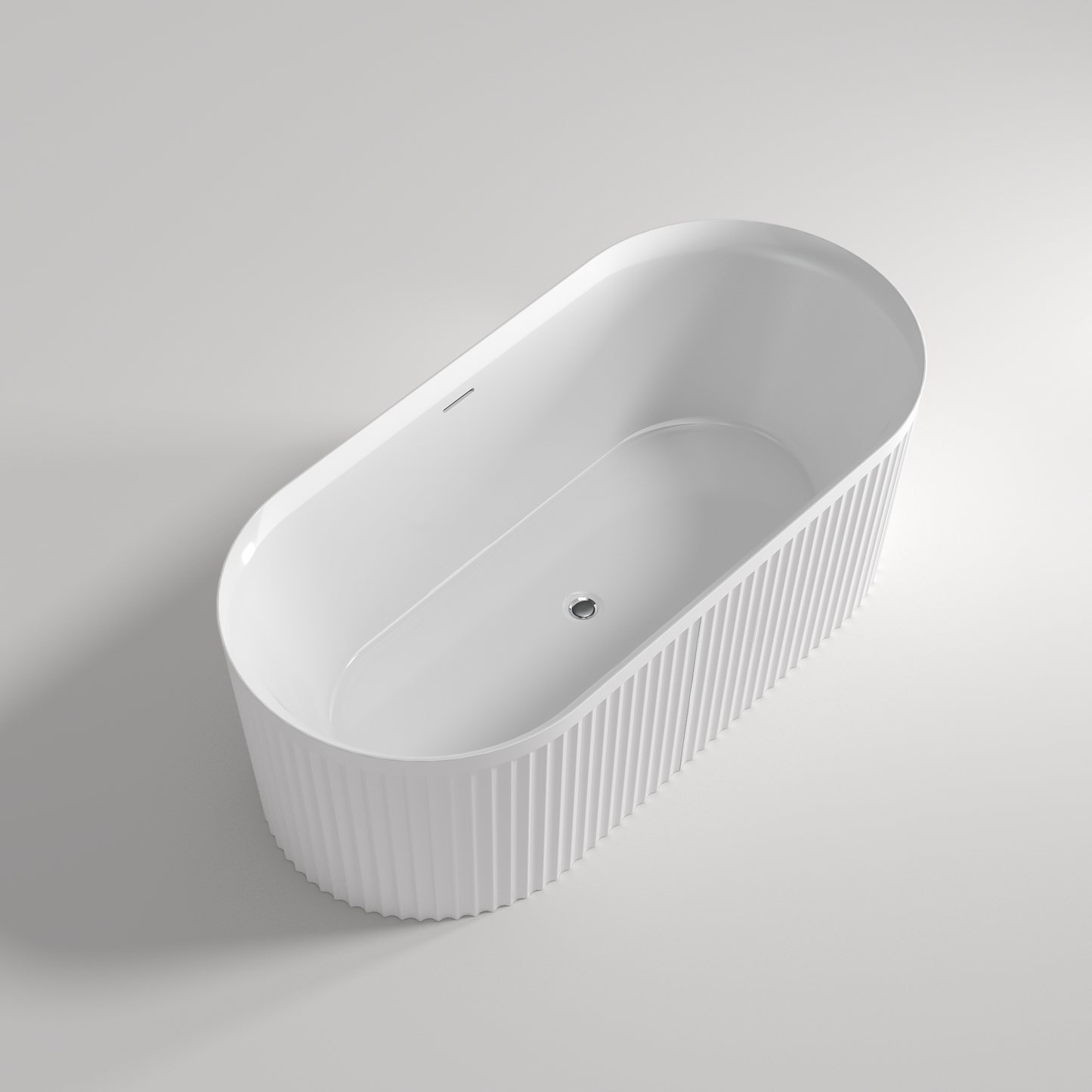 Florence Fluted standing bathtub With Overflow LK-FR1500/1700