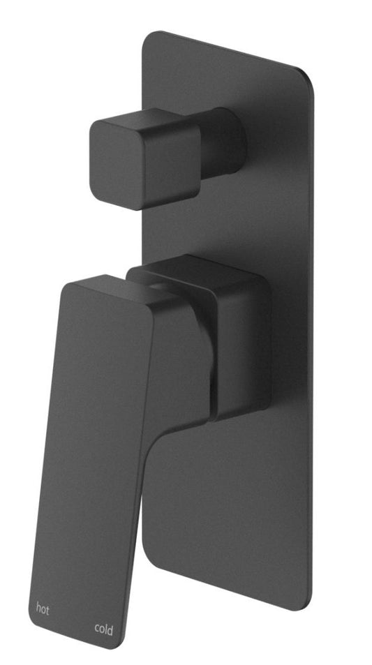 Tiago Shower Mixer Diverter - TRIM KIT ONLY Black