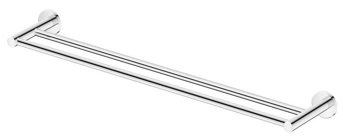 Mica Double Towel Rail Chrome