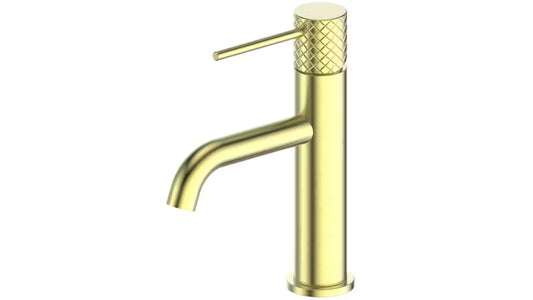 Greens Trance Basin Mixer - Brushed Brass