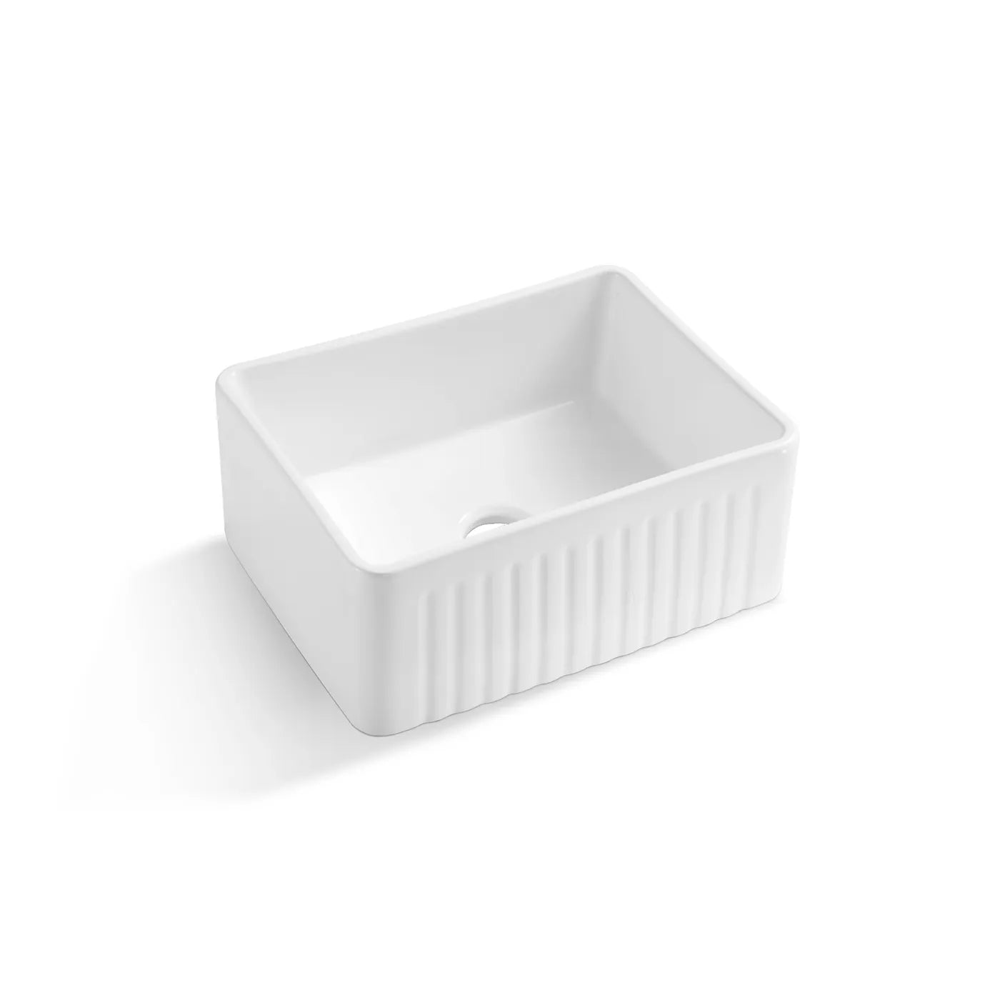 Reversible Basin with 2 different facings available with Vertical Rib and Box-facing Waste sold separately WK105