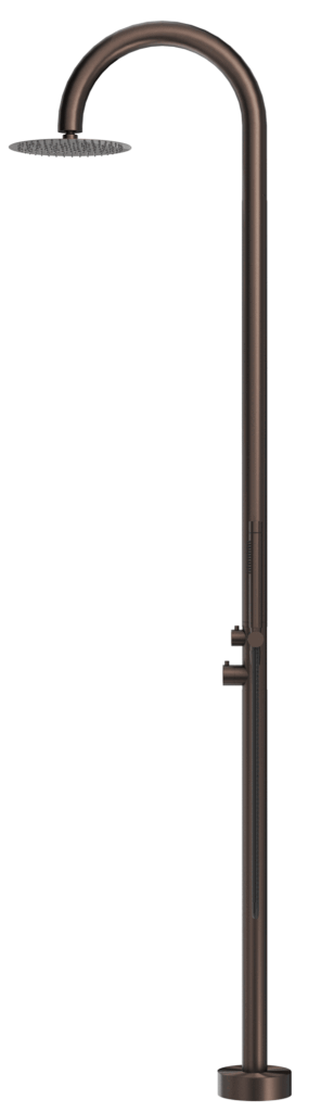Mica Gooseneck Freestanding Outdoor Shower Dusk Bronze