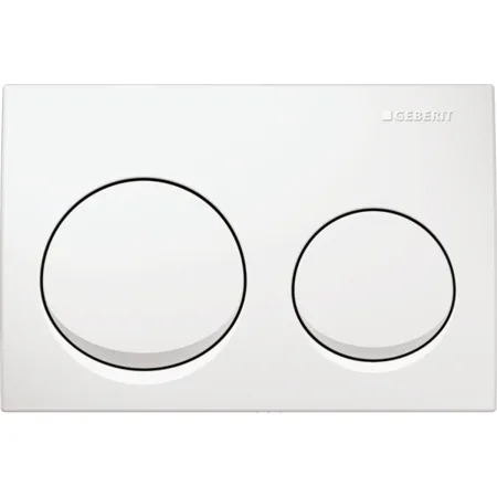 Geberit Alpha25 Round Flush Button White Alphine 115.040.11.5