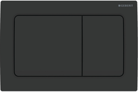 Geberit Alpha01 Square Flush Button Matt Black 115.055.14.1