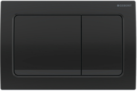 Geberit Alpha01 Square Flush Button - Black Chrome 115.055.QC.1