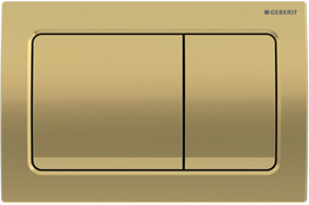 Geberit Alpha01 Square Flush Button - Brass Gold 115.055.QE.1