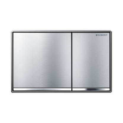 Geberit Push Plate , Brushed chrome, chrome trim, Sigma60GH, 115.640.GH.1