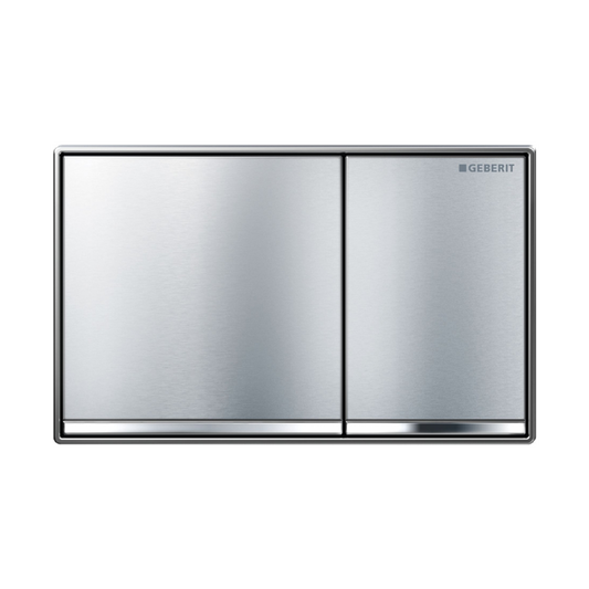 Geberit Push Plate , Brushed chrome, chrome trim, Sigma60GH, 115.640.GH.1