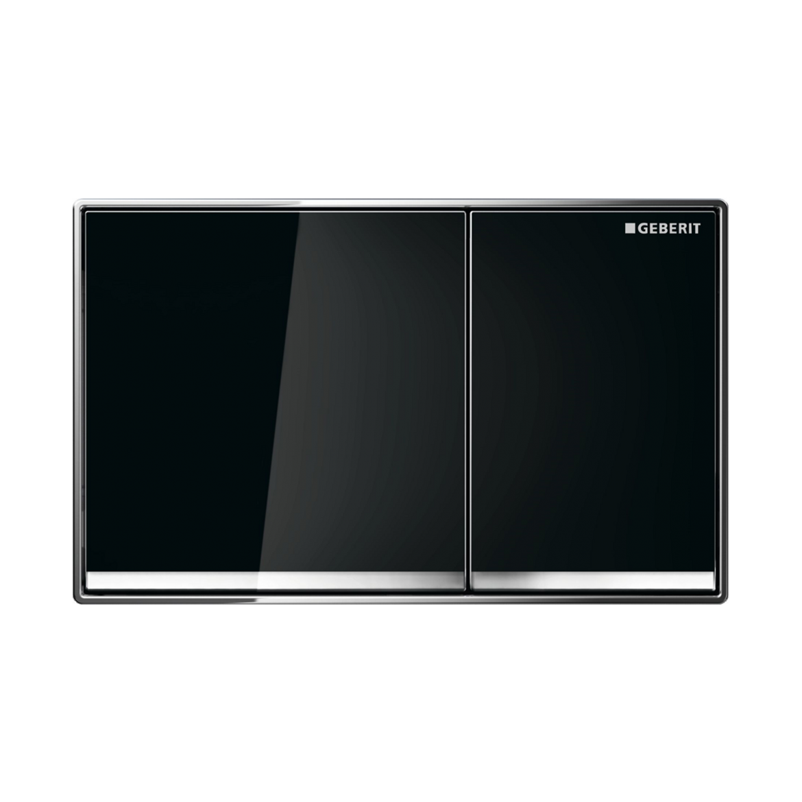 Geberit Push Plate link Black, chrome trim ,Sigma60SJ ,115.640.SJ.1