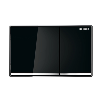 Geberit Push Plate link Black, chrome trim ,Sigma60SJ ,115.640.SJ.1