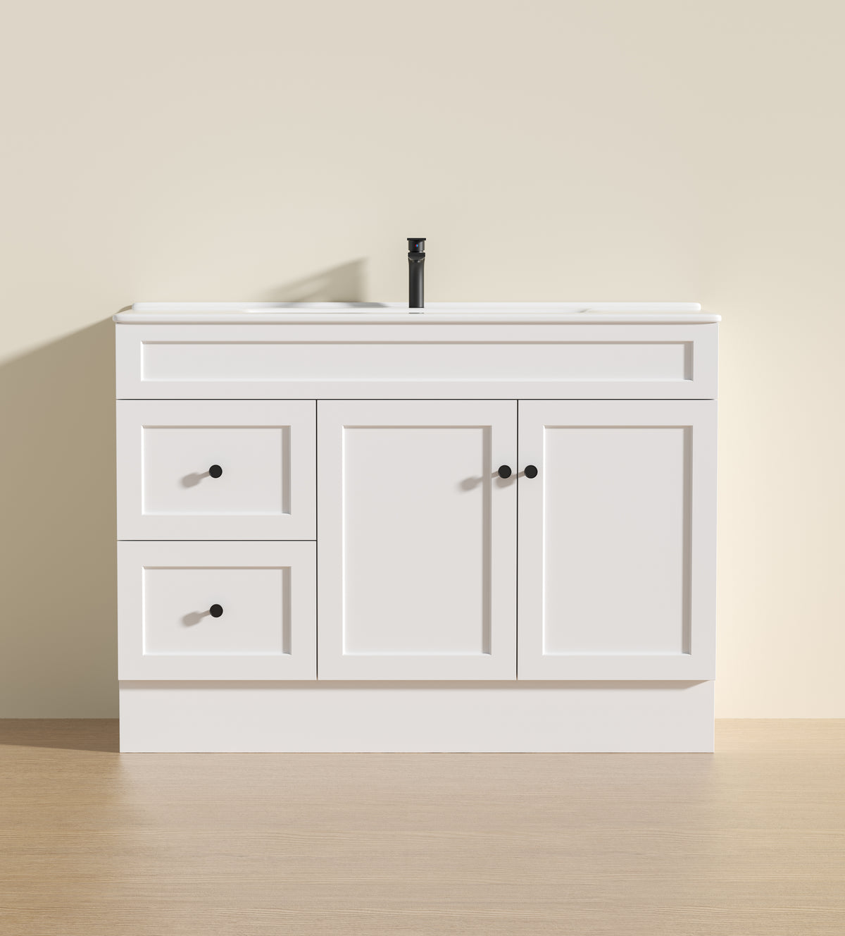 Harold Federation Free Standing Cabinet Matte White LK-FH124LL-MW