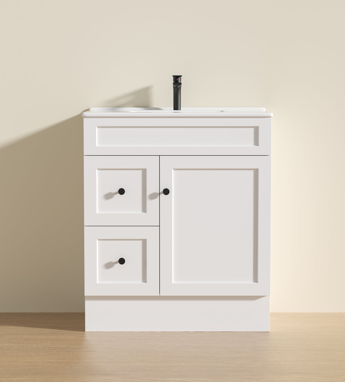 Harold Federation Free Standing Cabinet Matte White LK-FH74LL-MW