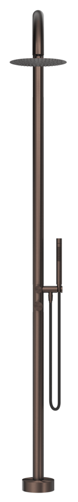 Mica Gooseneck Freestanding Outdoor Shower Dusk Bronze