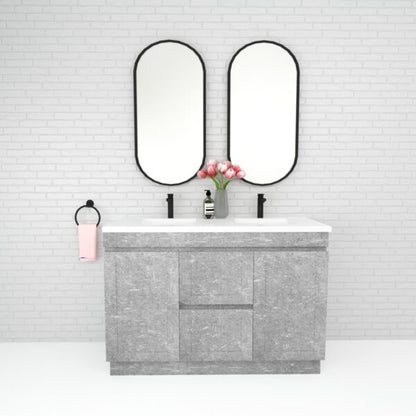 Boston Double Bowl 1200mm Freestanding Vanity with Ceramic Top