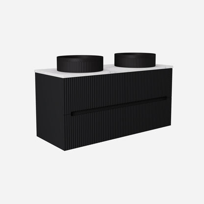 Cabarita Morden Wall Hung PVC Cabinet, Matte Black, LK-MC1220W-MB