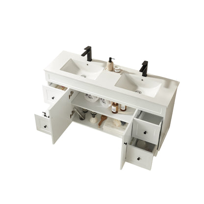 Harold Federation Free Standing Cabinet Matte White LK-FH154L-MW