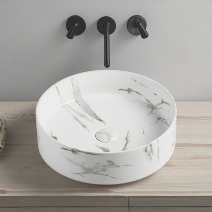 Olley Fine Ceramic Above Counter Basin LK-OA390-MCW