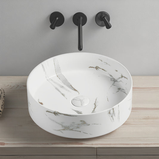 Olley Fine Ceramic Above Counter Basin LK-OA390-MCW