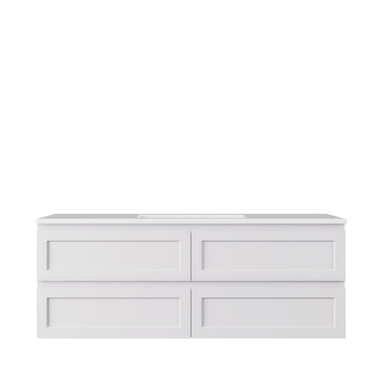 Hamilton Federation Wall Hung Cabinet Matte White LK-FH1500W-MW