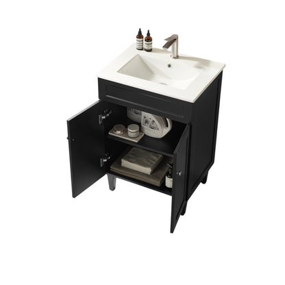 Harold Federation Free Standing Cabinet Matte Black LK-FH64L-MB