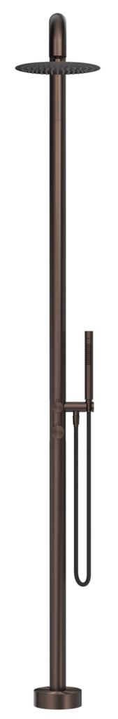 Mica Soft Square Freestanding Outdoor Shower Dusk Bronze