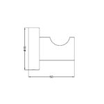 MECCA ROBE HOOK MATTE WHITE