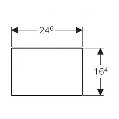 Sigma Remote Cover plate Blank Chrome