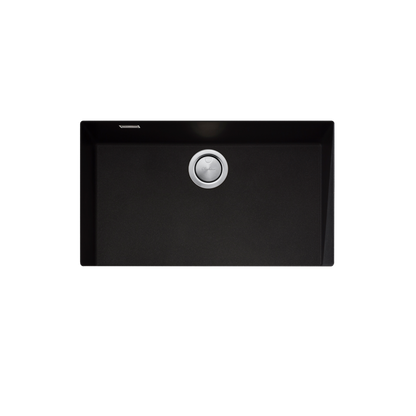 Santorini Black Mega Bowl Undermount Sink
