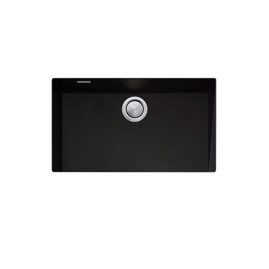 Santorini Black Mega Bowl Undermount Sink