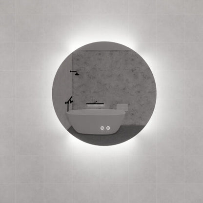 ABS Riva Frameless Round LED Mirror - MLED-R4-6060