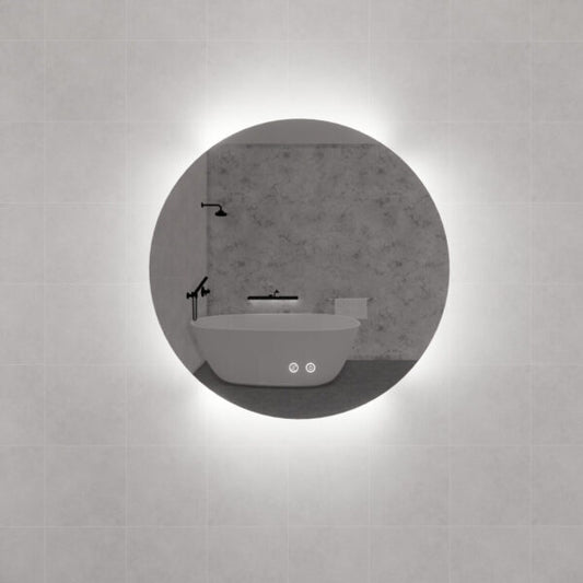 ABS Riva Frameless Round LED Mirror - MLED-R4-6060