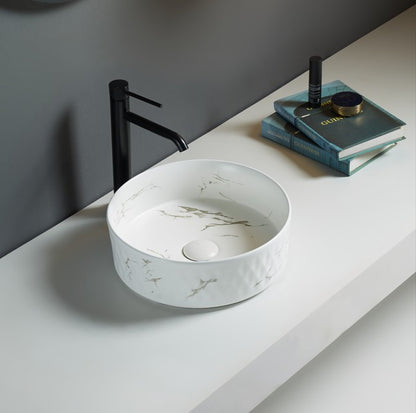 Ollia Fine Ceramic Above Counter Basin LK-OLA360-MCW
