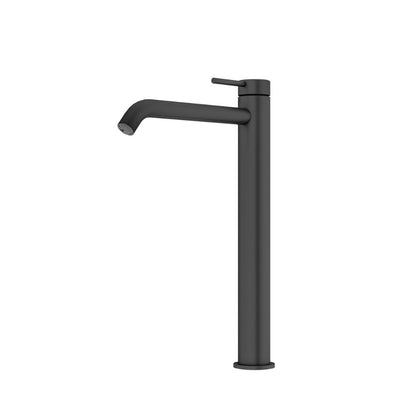 Curved High Rise Basin Mixer Matt Black