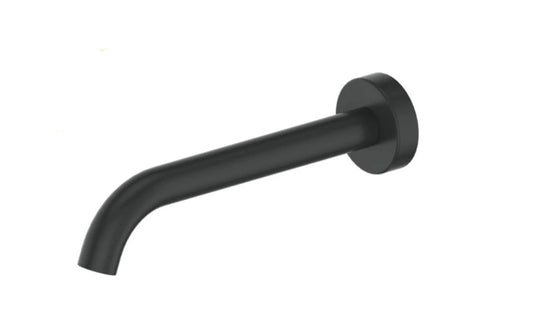 Greens Trance Wall Bath Spout - Matte Black