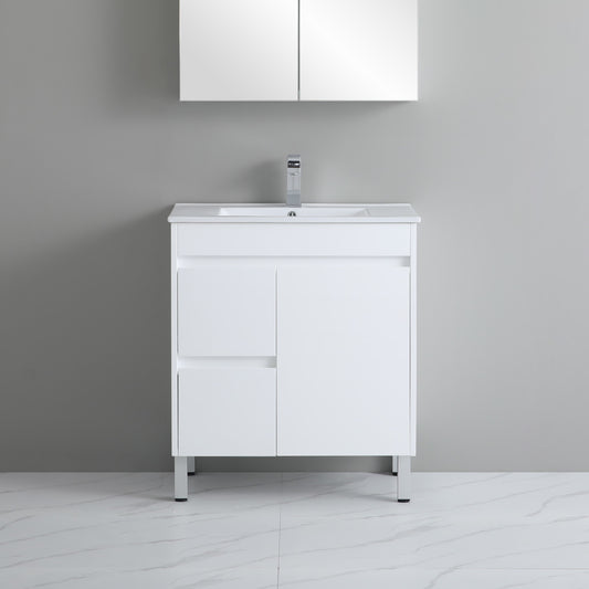 White ployurethane PVC -Standard Vanity (CABINET ONLY)